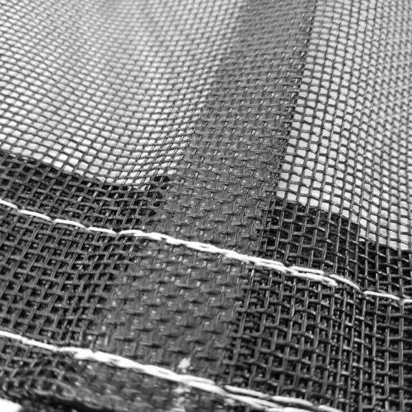 High Quality Black Mesh Tarp for Truck Trailers Hauling Sawdust Tarpaulin