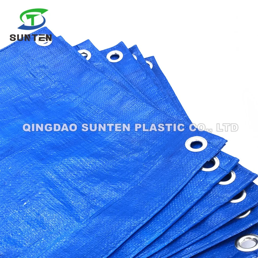 Waterproof/UV Resistant Plastic/PE/HDPE/Polyethylene/Poly Canvas Tarp for Truck, Lorry/Car/ Canopy Cover, Tent, Awnings, Pond/Pool Liner