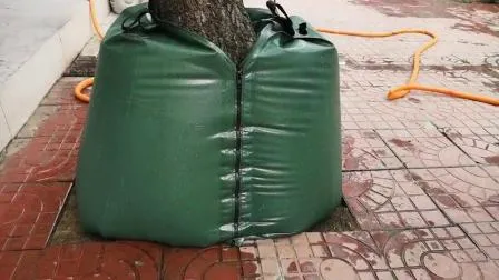 Bolsa de riego por goteo de riego de árbol de lona de PVC de 25 galones, bolsa de goteo de agua de liberación lenta de tamaño 100L para árboles recién plantados