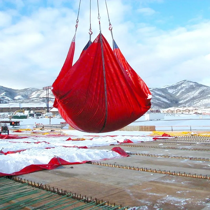 Lonas de arena de nieve de construcción de PVC de poliéster recubierto de vinilo