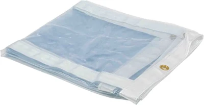 Lona de PVC transparente resistente al agua para uso industrial y comercial - 8 por 12 pies